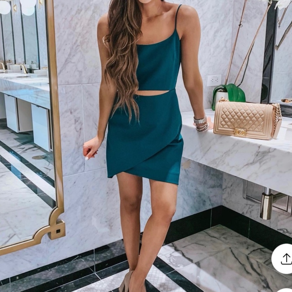 WAYF mini dress with cut out